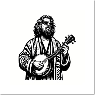 Banjo Dude Lebowski Funny Bluegrass Posters and Art